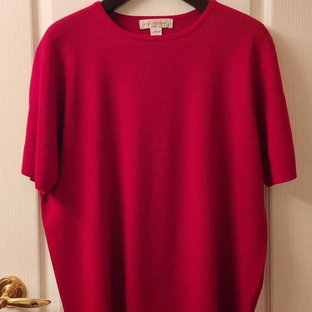 Jones New York Red Merino Sweater